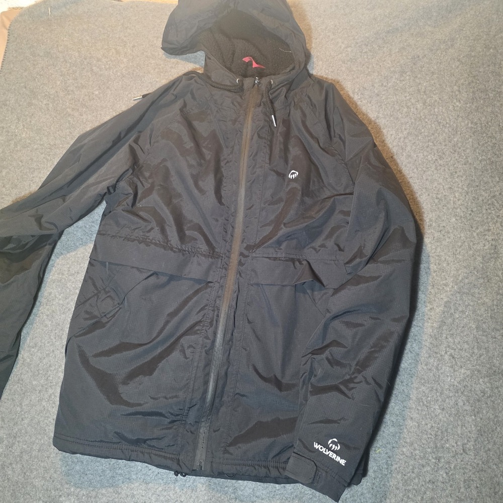 black wolverine coat mens medium